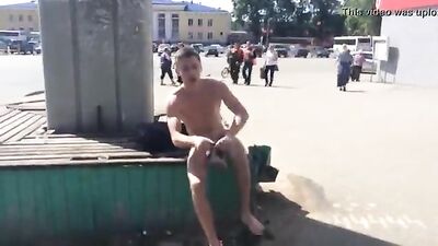 Outdoor Nude Boy - Public Outside Adventures