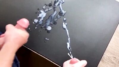 Cum together on table: The ultimate handjob and cumshots experience!