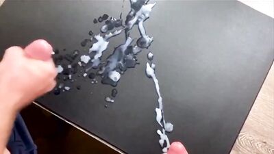 Cum together on table: The ultimate handjob and cumshots experience!