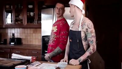Sweet Christmas Treats: A Bareback Action Ass Play with Hot Guys!