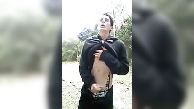 Gay Outdoor Solo Cumshot Adventure!