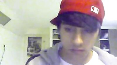 Gay Porn Jerk Off with Teen in Cap! Hot Solo Straight Boys Action