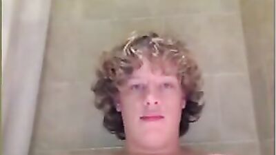 Curly Hair Boys Amateur Bliss with Cum Shots!