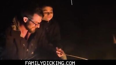 CA Stepdad tells son scary gay tube stories while camping: Gay Porn Video