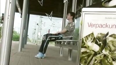 Gay Porn Banana Boy Cum Shots on Train