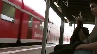 Gay Porn Banana Boy Cum Shots on Train