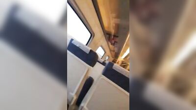 Train Spank: Spanish Amateur Public Outing Adventure