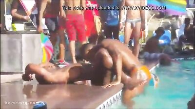 Sex in the pool: Amateur Black Cocks Unleashed