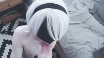 Shy teen blowing his friend