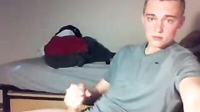 Straight cock-hungry blondie goes wild with athletic hunks!