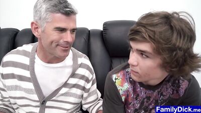 Next-Door Neighbor Boy Bareback Ass-Fucked by Stepdad and Teen!