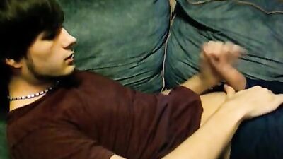 Self-Satisfied Handsome Man - Cum Shots and Self Facial Porn Video