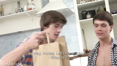 Twink Helper: Muscle Boys Bareback Cumshots with Jacq!