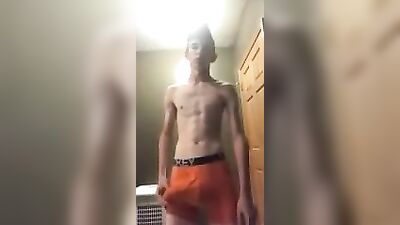 Asian Cutie Jacks Off on Camera!