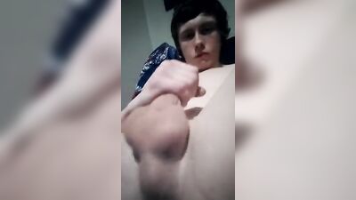 Young Gay Cumshot Twink: Uncut Ass Play Fingering Porn Video!
