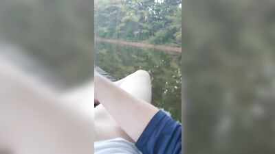 Golden Fishing Break! Teens Cumming on the Lake for Gay Porn