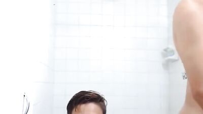 Gay Porn Shower Fuck Show! Jey Kony Aaron Bareback Big Cocks!
