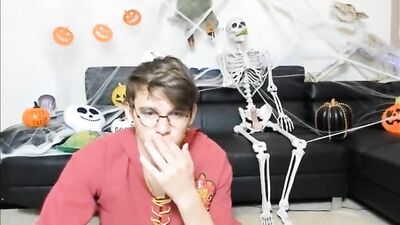 Halloween Gay Twink Cum Shots Oral Wank Porn MV 7997