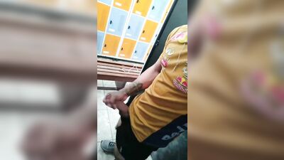 Gay Toilet Selfie Porn: Steamy Dick Sucking and Ass Fucking Action!