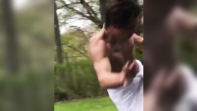 Falls with Skate - Sexy Shirtless Boys!