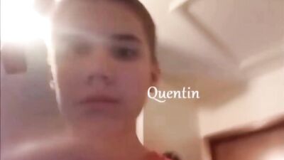 Quentins Basement Wank!: Hot Gay Boy Unleashes Monster Dick