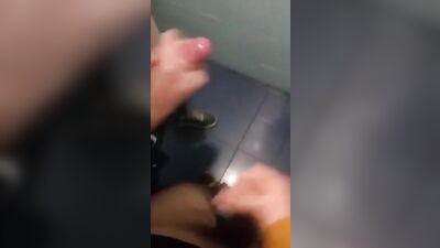 Schoolboy Fantasies: Two Boys Wanking in the Toilets!