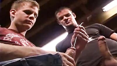 Two Boys Working Stop To Gay Porn Start Sounding