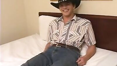 Brett gets a hand job - straight boy porn