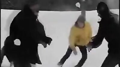 Snowy Gay Bois Get Down in Hot Snow Sex!