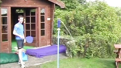 Strip Swingball Revisited: Alfresco Cum-Shots with Alexs Double Anal Debut