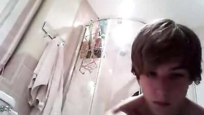 Jos Cumshot - Bathroom Playtime with Really Cute Teen Boy!
