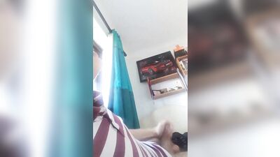 Young UK Guy Cums on Small Uncut Dick in Solo Amateur Porn Video!