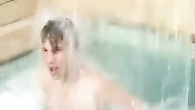 Boy Jerks By The Pool - Cum Shots Handjob Solo (186 characters)