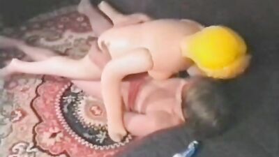 Gay Porn Threesome with Cute Twink and Blow-up Doll!