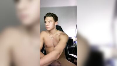 Conner jerking off and cumming