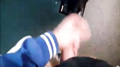 Pubic library wank and cumshot