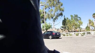 Risky car-park wank boys porn