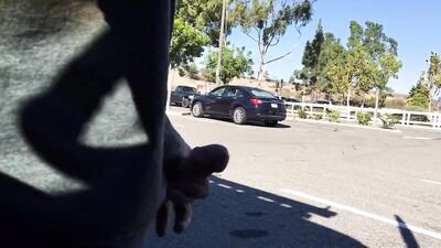 Risky car-park wank boys porn