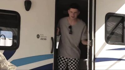 Hung tatted dad breeds the boy