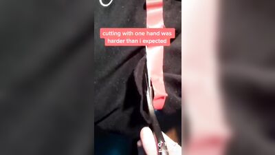 Sweet boy gives a dancing chow on tiktok