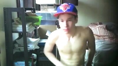A103. Boy porn with cap on webcam