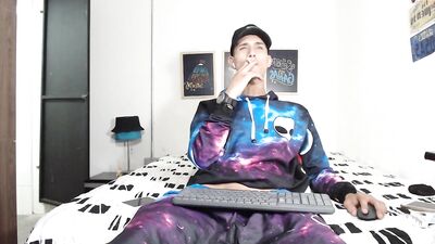 Boy porn with beautiful eyes and cock