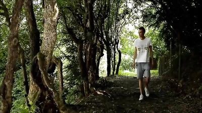 2 Bikers outdoors twinks gay sex