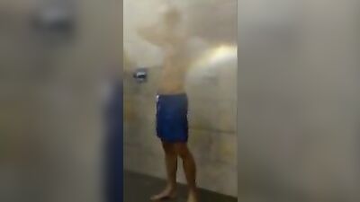 Hidd*en camera in the shower