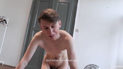 AA Vid - Gay porn nerdy skinny boy fucked for cash