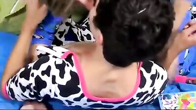 Horny Bare Boys with Lolli: Cum Shots and Oral Delights