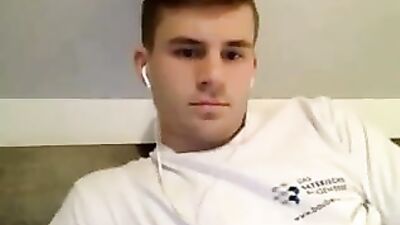 German Twink Exposes His Thick Cock on Webcam - GayBoysCam.com