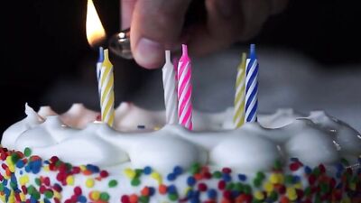 Sweet bare boys on birthday