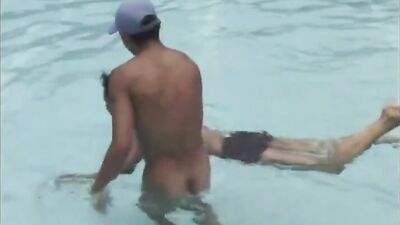 Cumming Heat - Two Latino Twinks Take Over the Pool!