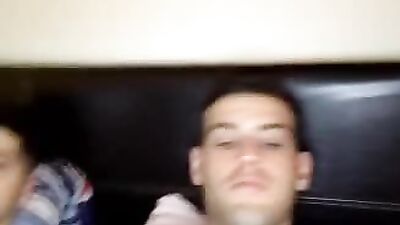 Gay Porn Video - Hard Cock Jerking With Friends On Cam!